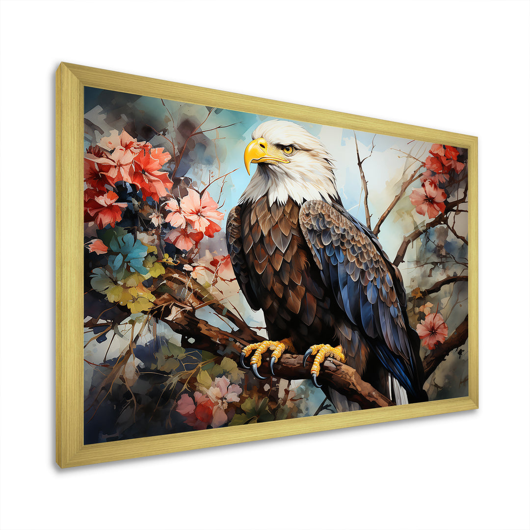 Mosaic Bold Eagle Majesty - Brown Eagle Wall Art
