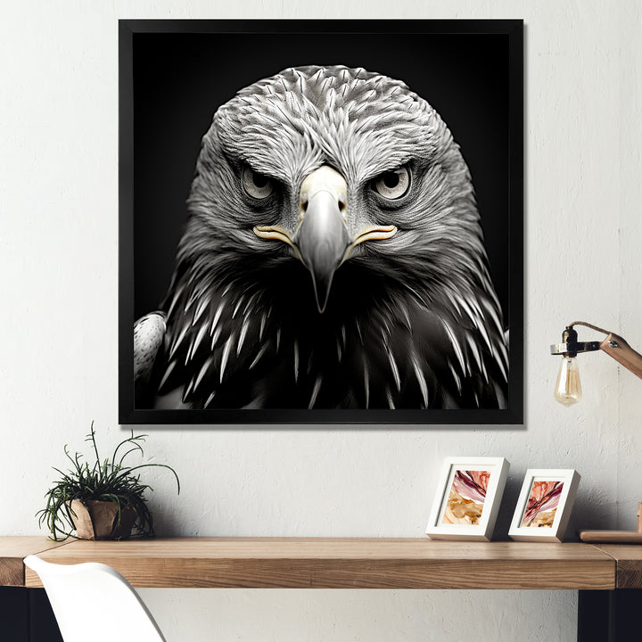 Bold Eagle Power Hunter - Eagle Framed Canvas Art