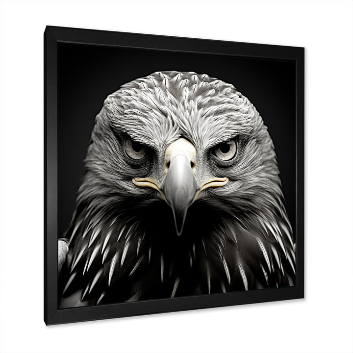 Bold Eagle Power Hunter - Eagle Framed Canvas Art