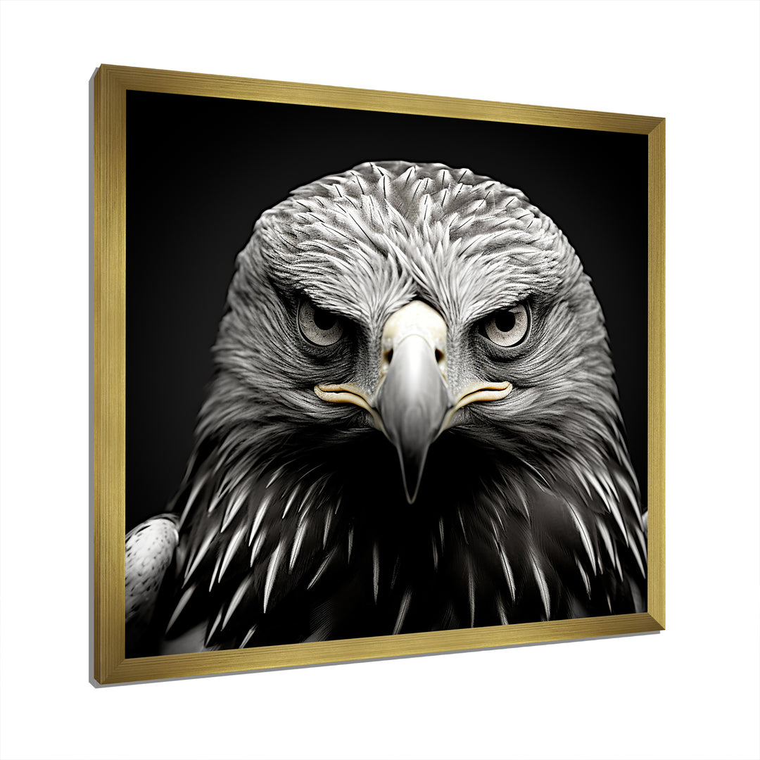 Bold Eagle Power Hunter - Eagle Framed Canvas Art
