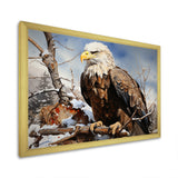 Brown Resilient Bold Eagle - Eagle Bedroom Wall Art