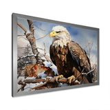 Brown Resilient Bold Eagle - Eagle Bedroom Wall Art