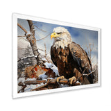 Brown Resilient Bold Eagle - Eagle Bedroom Wall Art