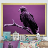 Purple Eagle S Grace At Branch Domain - Eagle Wall Decor