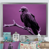 Purple Eagle S Grace At Branch Domain - Eagle Wall Decor