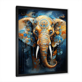 Abstract Elephant Dreamscape Portrait II - Animals Canvas Wall Art