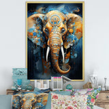 Abstract Elephant Dreamscape Portrait II - Animals Canvas Wall Art