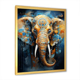 Abstract Elephant Dreamscape Portrait II - Animals Canvas Wall Art