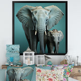 Graceful Elephants In Motion - Elephant Living Room Wall Art