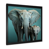 Graceful Elephants In Motion - Elephant Living Room Wall Art