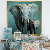 Graceful Elephants In Motion - Elephant Living Room Wall Art