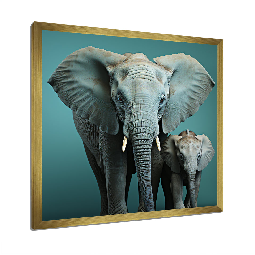 Graceful Elephants In Motion - Elephant Living Room Wall Art