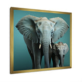 Graceful Elephants In Motion - Elephant Living Room Wall Art