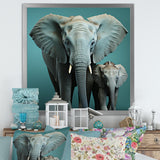 Graceful Elephants In Motion - Elephant Living Room Wall Art