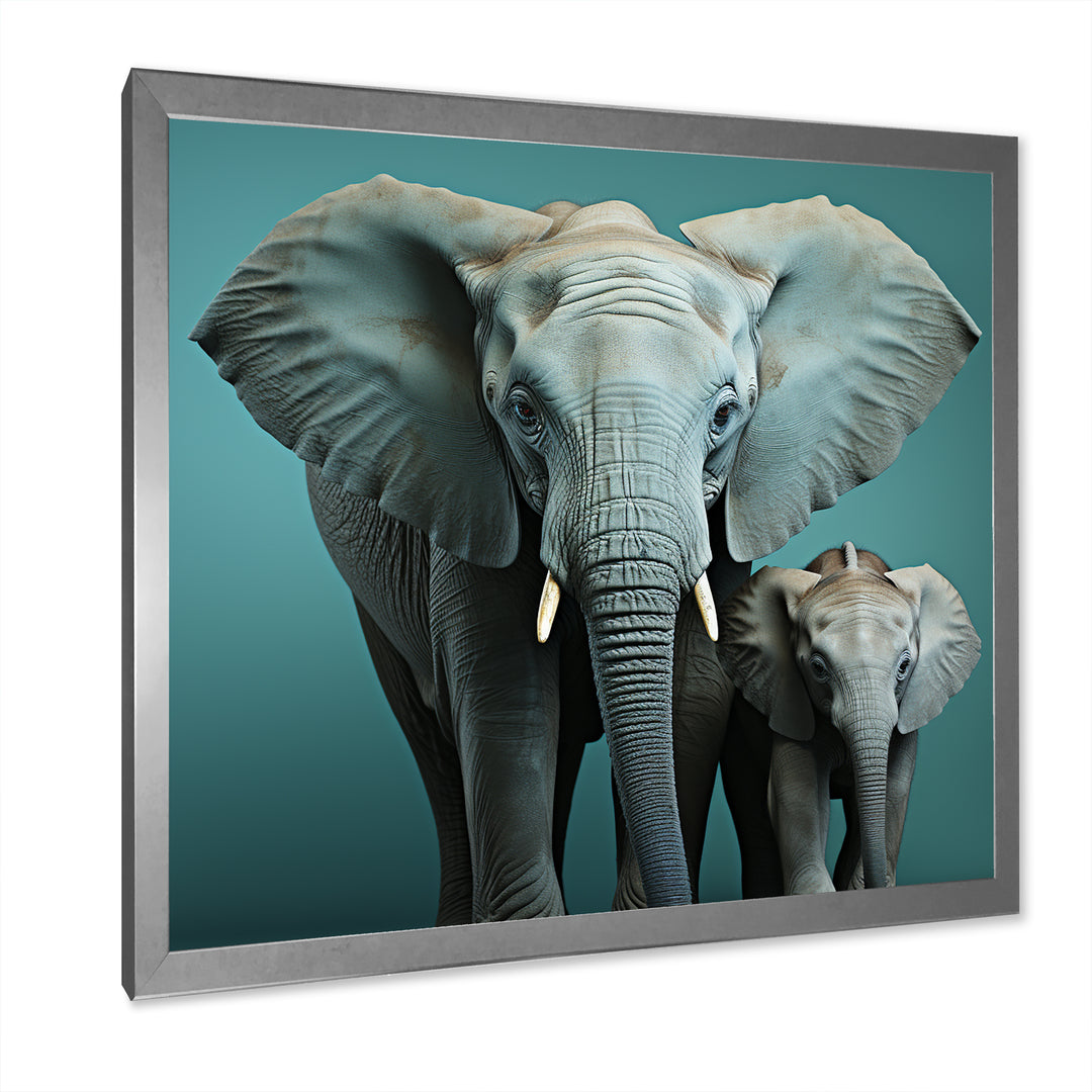 Graceful Elephants In Motion - Elephant Living Room Wall Art