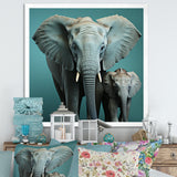 Graceful Elephants In Motion - Elephant Living Room Wall Art
