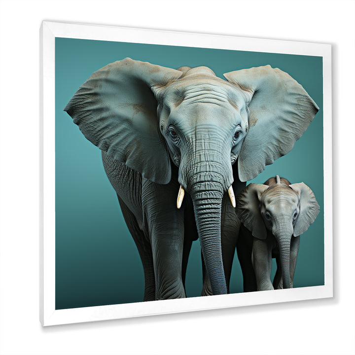 Graceful Elephants In Motion - Elephant Living Room Wall Art