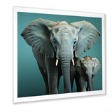 Graceful Elephants In Motion - Elephant Living Room Wall Art