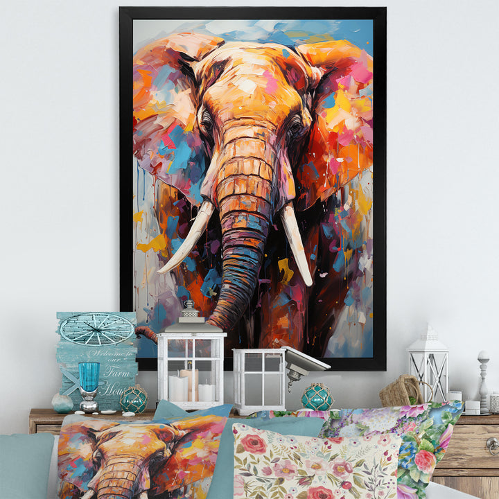 Tales Of The Colorful Elephant Pack - Elephant Bedroom Wall Art