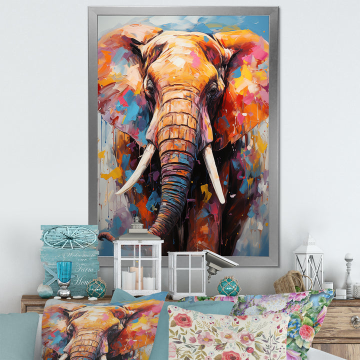 Tales Of The Colorful Elephant Pack - Elephant Bedroom Wall Art