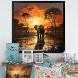 Graceful African Elephant In Motion - Elephant Wall Decor