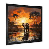 Graceful African Elephant In Motion - Elephant Wall Decor