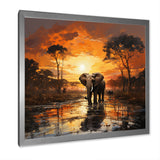 Graceful African Elephant In Motion - Elephant Wall Decor