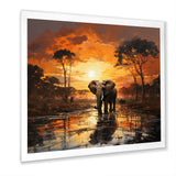 Graceful African Elephant In Motion - Elephant Wall Decor