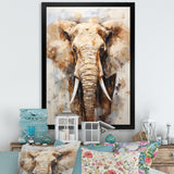 Tusked Elephant Portrait - Elephant Wall Art Prints