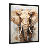 Tusked Elephant Portrait - Elephant Wall Art Prints