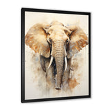 Gentle Elephant Giants - Beige Elephant Wall Art