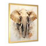 Gentle Elephant Giants - Beige Elephant Wall Art