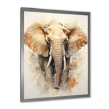 Gentle Elephant Giants - Beige Elephant Wall Art