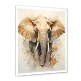 Gentle Elephant Giants - Beige Elephant Wall Art
