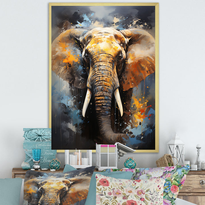 Elephant Dreams In Colors - Elephant Bedroom Wall Art