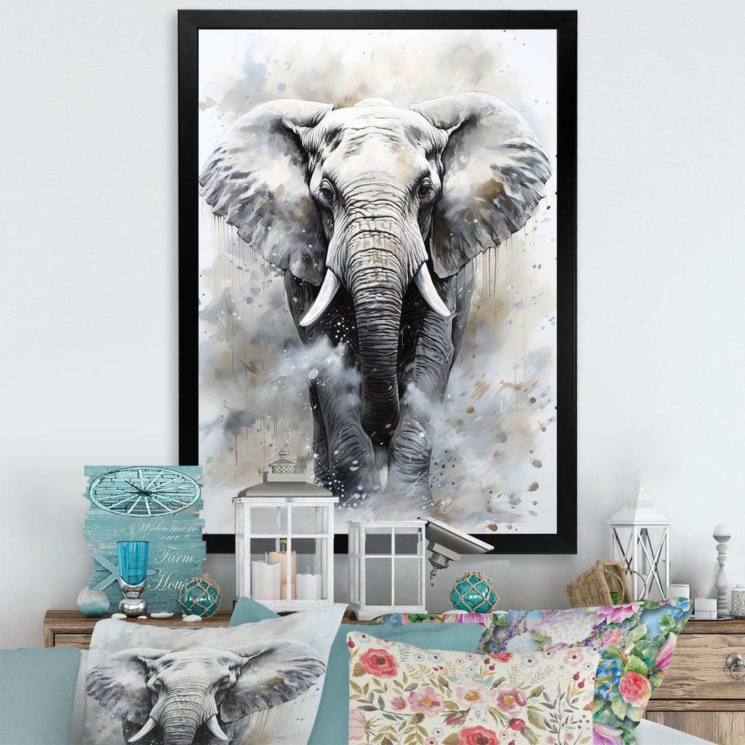 Magnific Elephant Portrait - Elephant Canvas Wall Art