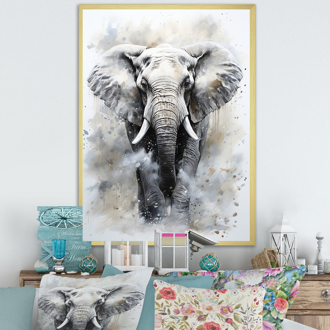 Magnific Elephant Portrait - Elephant Canvas Wall Art