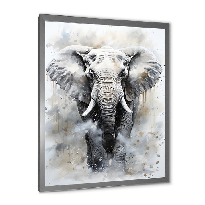 Magnific Elephant Portrait - Elephant Canvas Wall Art
