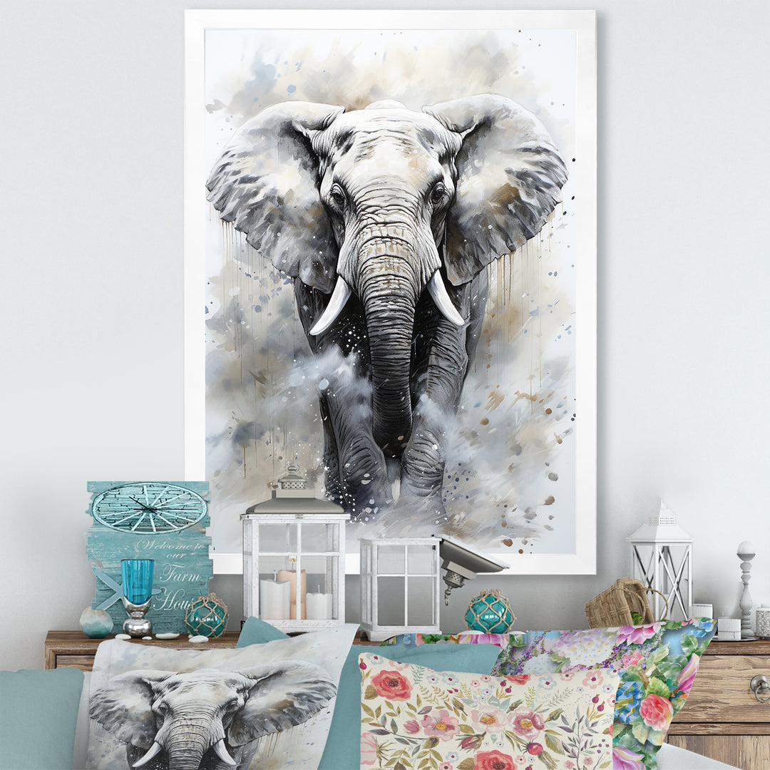 Magnific Elephant Portrait - Elephant Canvas Wall Art