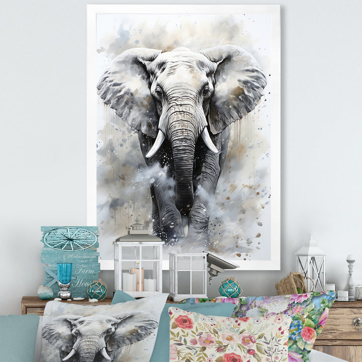Magnific Elephant Portrait - Elephant Canvas Wall Art