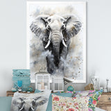 Magnific Elephant Portrait - Elephant Canvas Wall Art