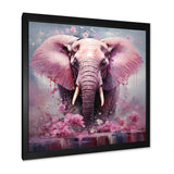 Pink Romantic Giant Elephant - Elephant Wall Decor