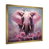 Pink Romantic Giant Elephant - Elephant Wall Decor