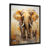 Elephant Symbolic Strength Dreams - Brown Elephant Wall Art