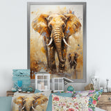 Elephant Symbolic Strength Dreams - Brown Elephant Wall Art