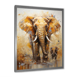 Elephant Symbolic Strength Dreams - Brown Elephant Wall Art