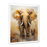 Elephant Symbolic Strength Dreams - Brown Elephant Wall Art