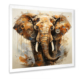 Elephant Grace In Portrait - Elephant Framed Canvas Art