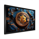 Azure Fashion Bitcoin - Fashion Canvas Wall Art