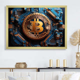 Azure Fashion Bitcoin - Fashion Canvas Wall Art